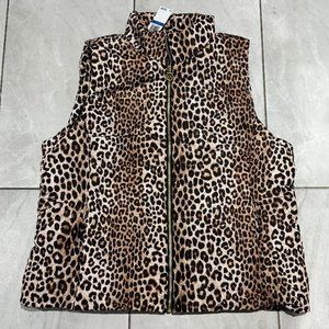 NWT $125 Michael Kors Animal Print Vest  Size Small & Med